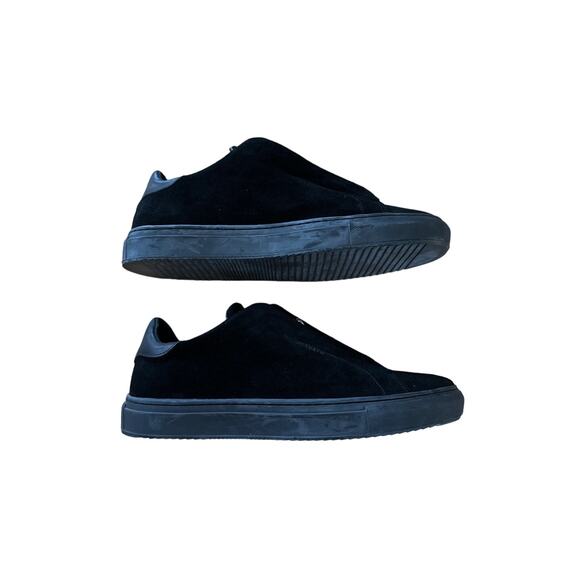 Axel Arigato - Clean 90 Zip Suede Sneakers in Black - Picture 2 of 7